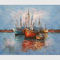 Παχιά αφηρημένα Sailboat πετρελαίου έργα ζωγραφικής/ζωγραφισμένα στο χέρι έργα ζωγραφικής τοπίων βαρκών